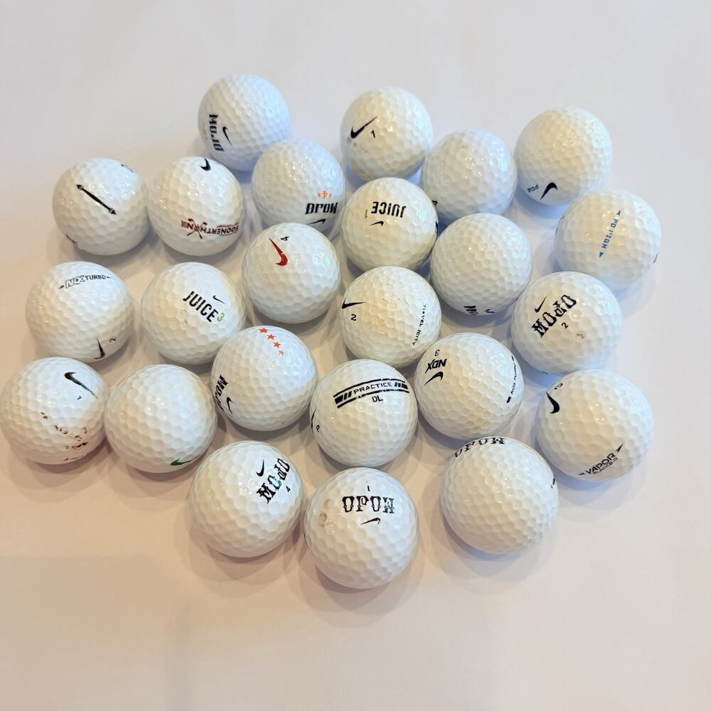 24 Nike Used Golf Balls Mixed Models - 3A Value Grade AAA